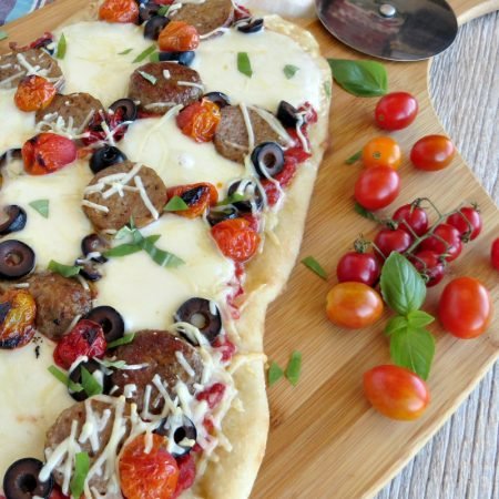 Homemade Meatball Pizza Recipe