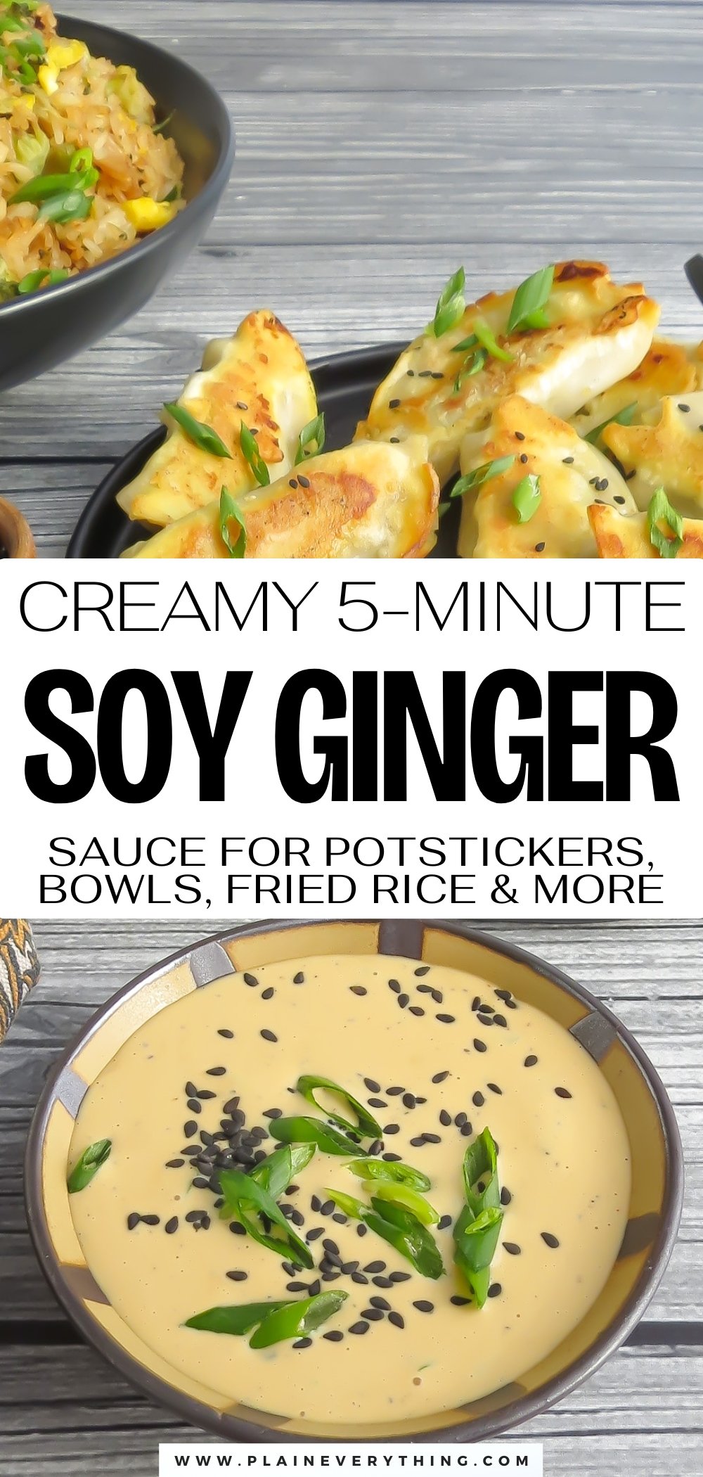 Creamy Soy Ginger Sauce Recipe