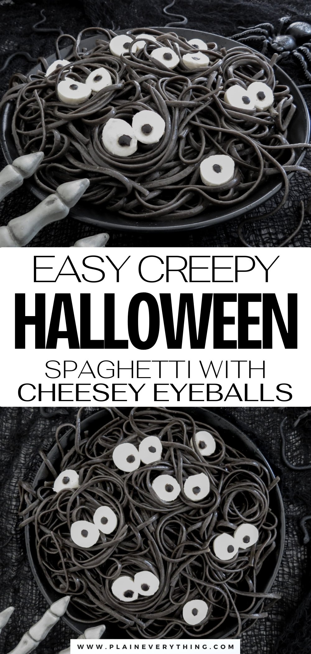 Easy Halloween Spaghetti With Edible Eyeballs