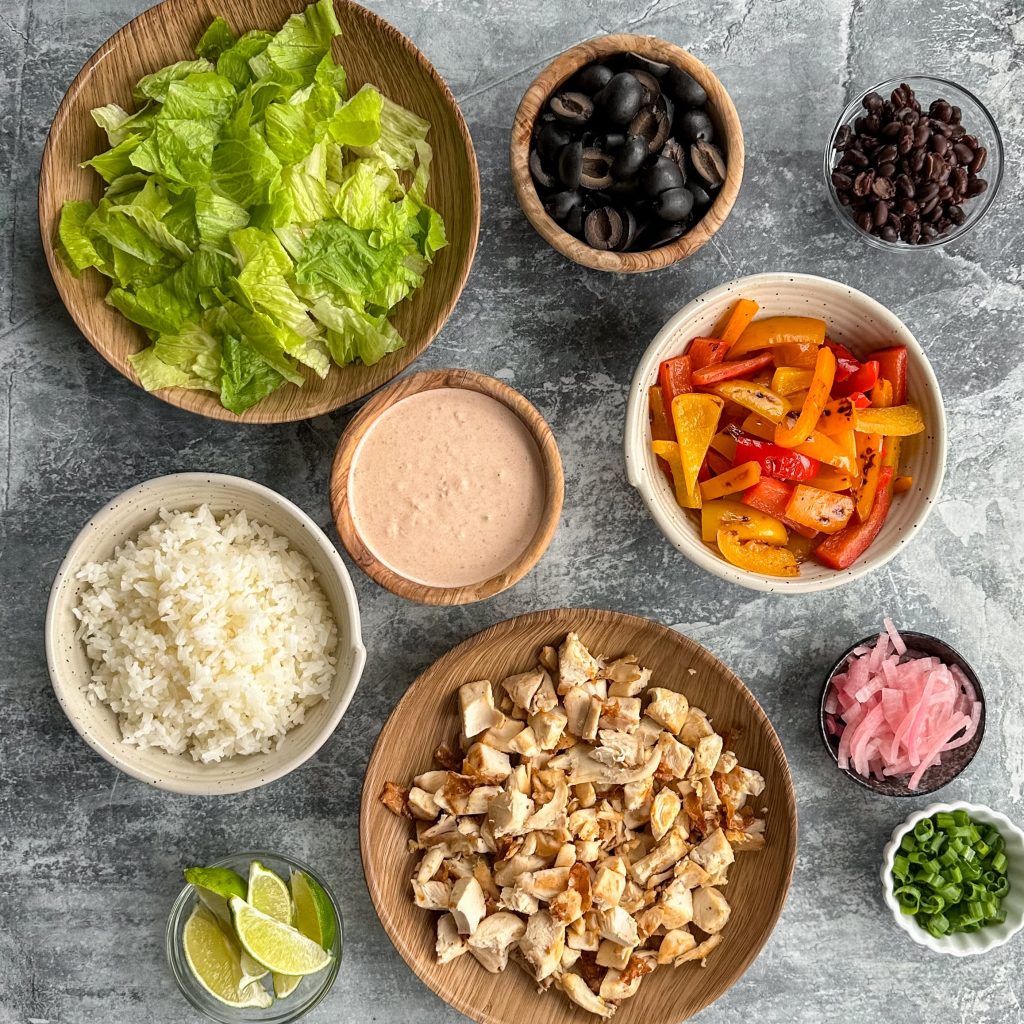 Chicken Protein Bowls Ingredients