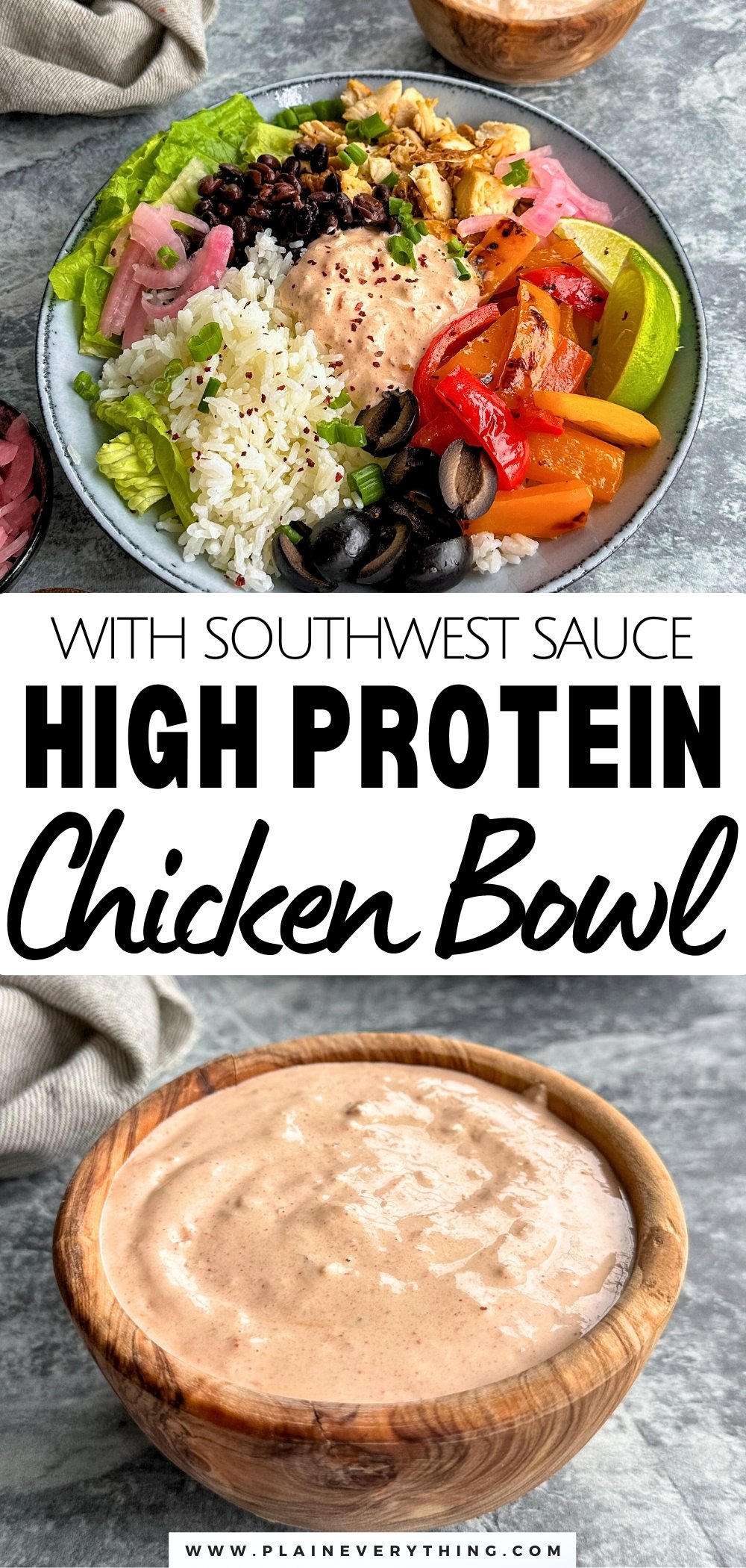 Easy High Protein Chicken Bowl Recipe