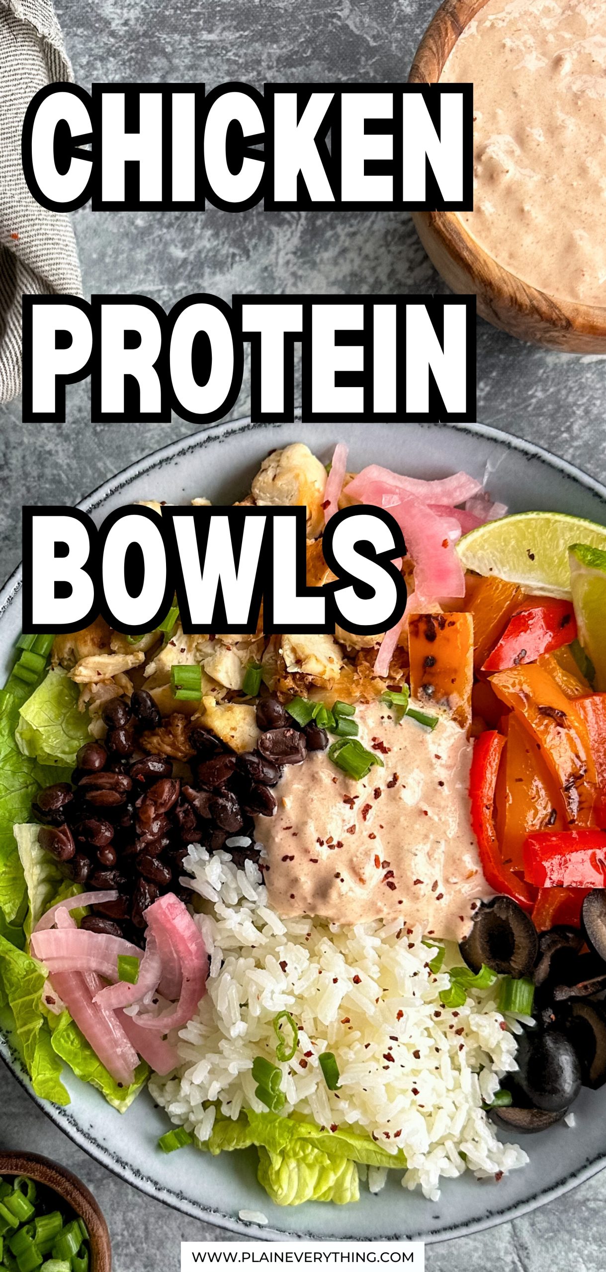 High Protein Chicken Bowl