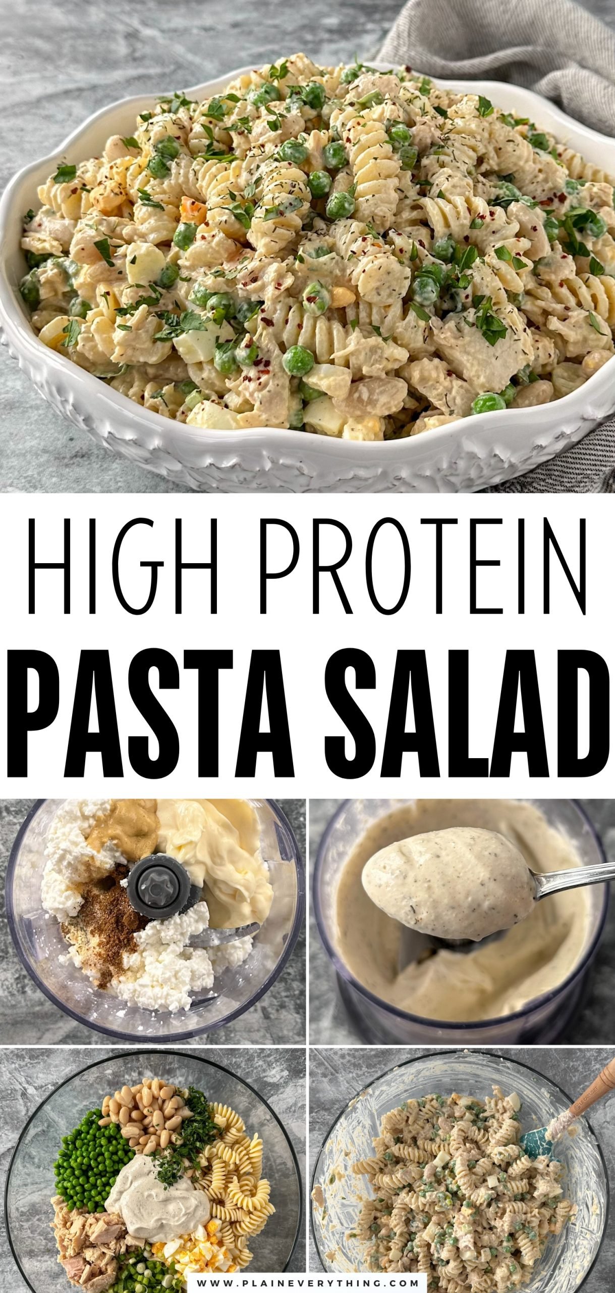 High Protein Pasta Salad Pinterest