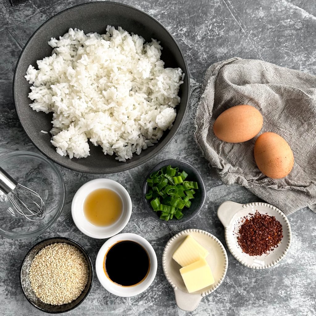 White Rice and Eggs Ingredients