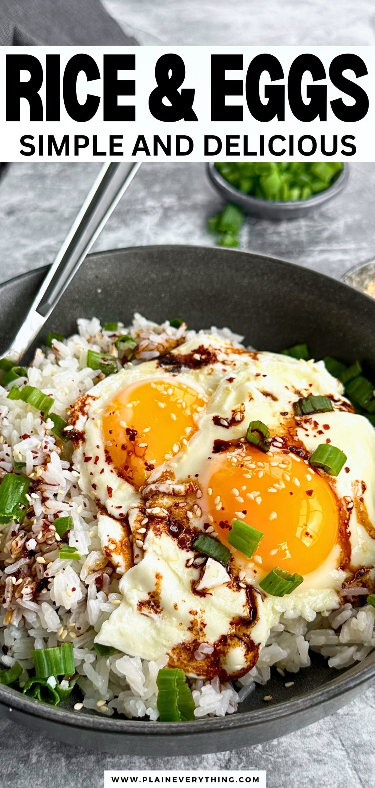 White Rice and Eggs Pinterest