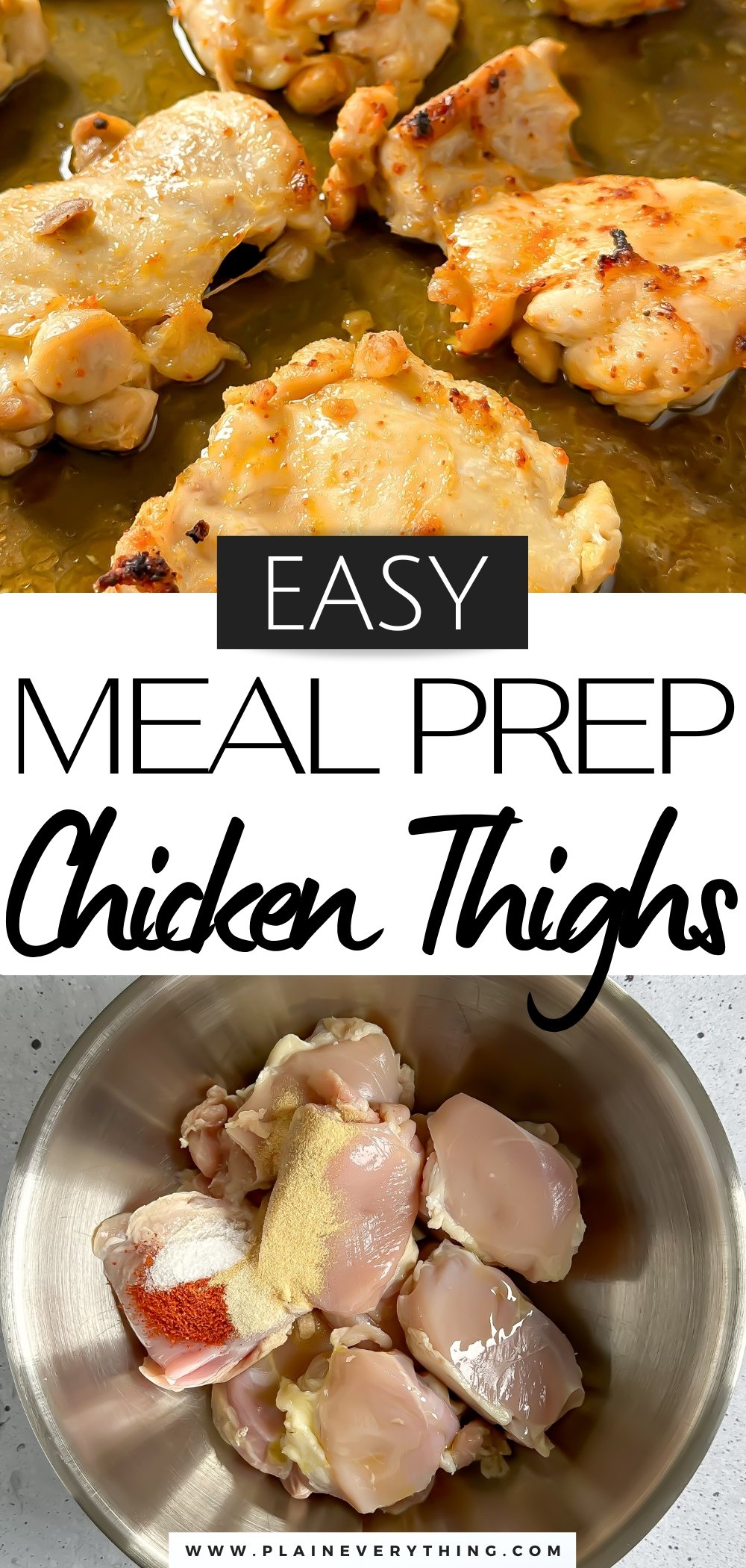 Broiled Chicken Thighs