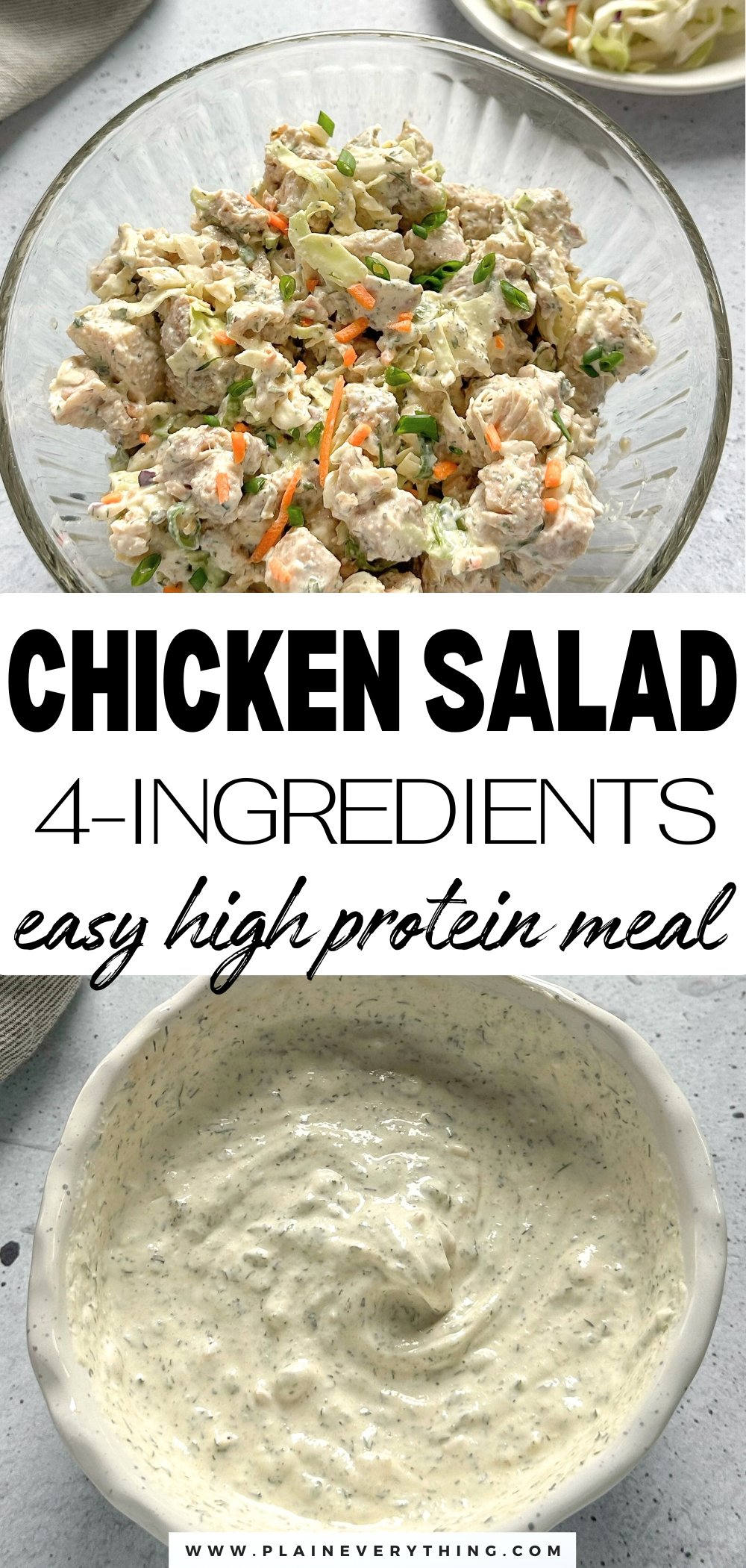 4 Ingredient Chicken Salad Recipe