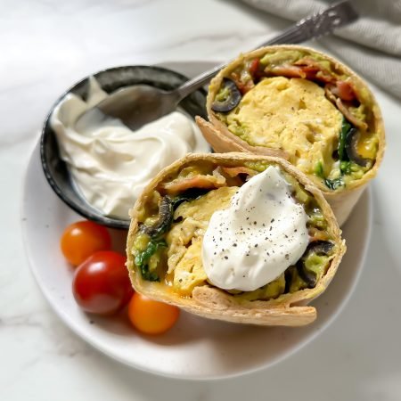 High Protein Breakfast Burrito