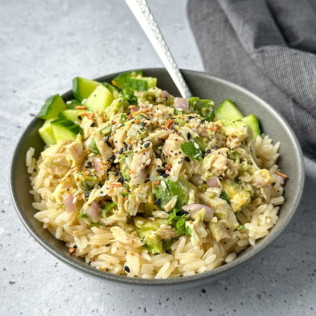 Tuna Avocado Rice Bowl