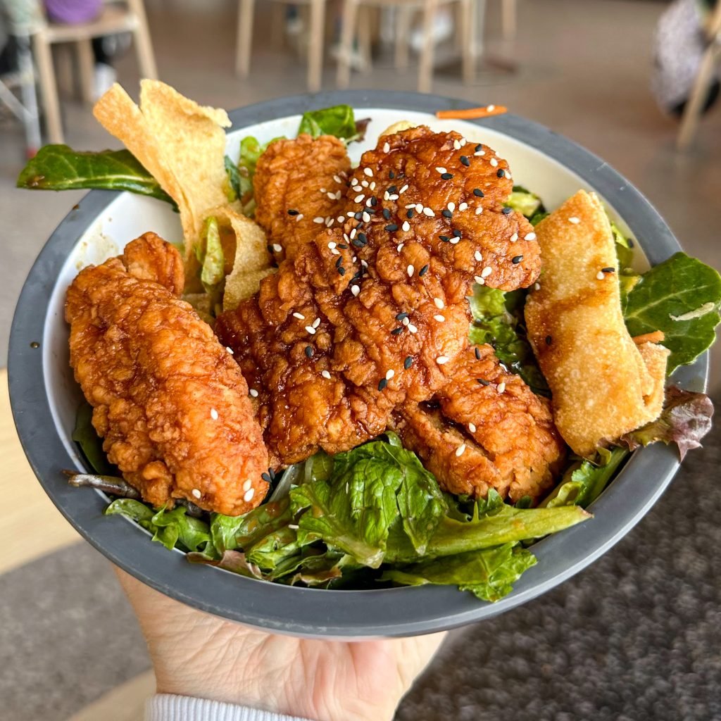 Connections Eatery Epcot General Tso Chicken Salad