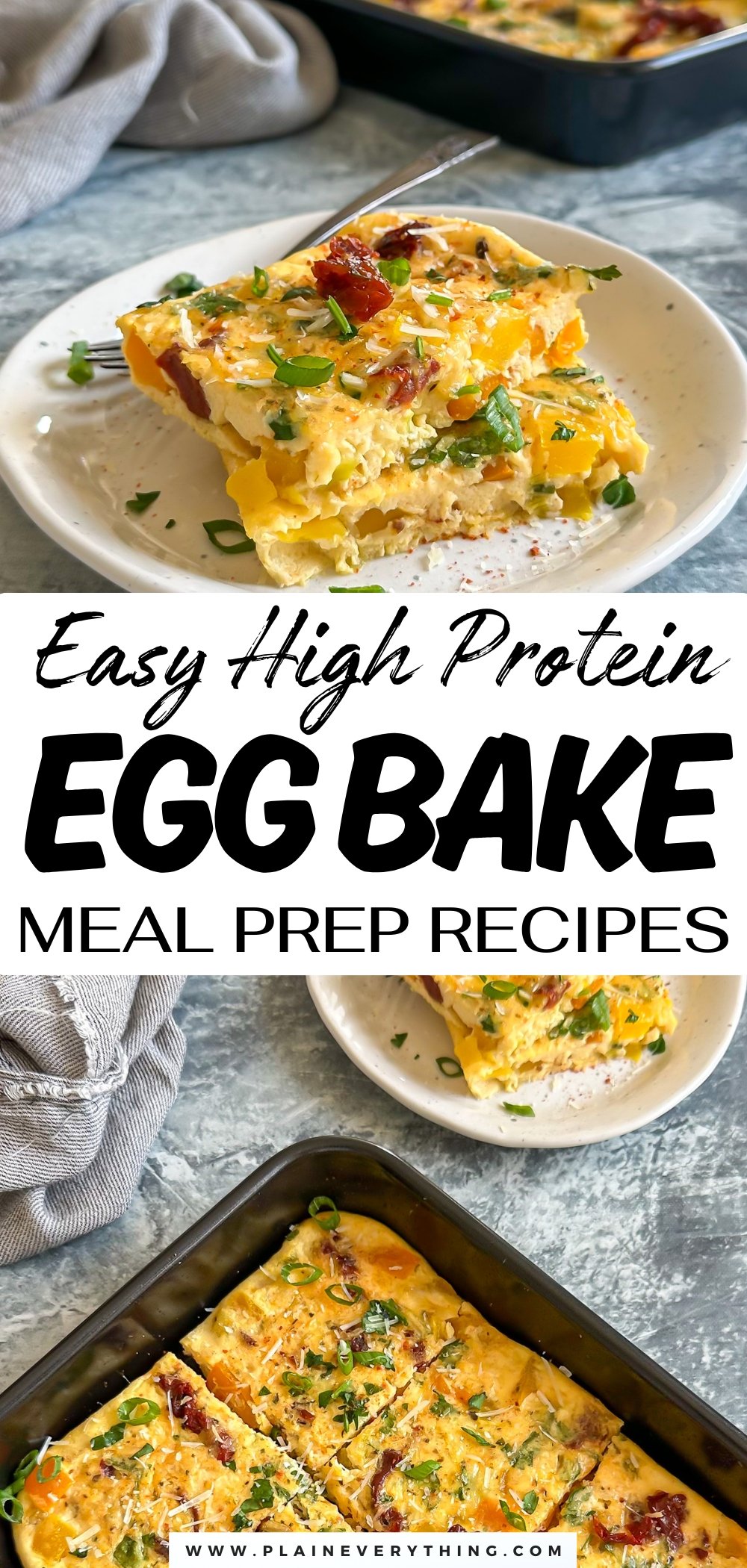 Veggie Egg Bake High Protein Meal Prep