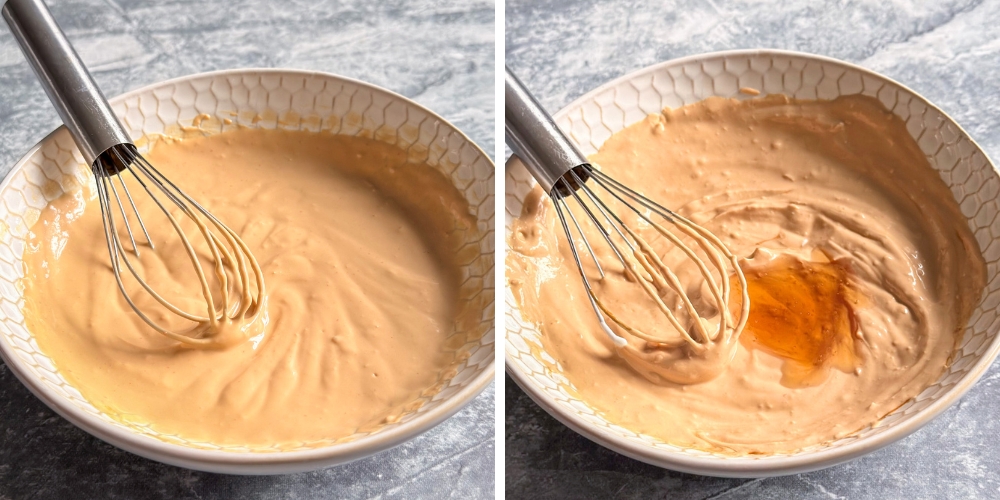 Creamy Soy Sauce Steps Whisking Steps