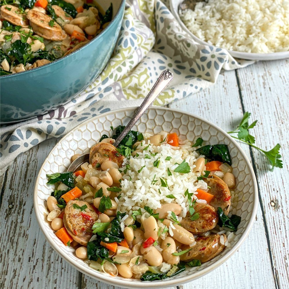 Beans and Rice with Sausage Beans and Rice with Sausage