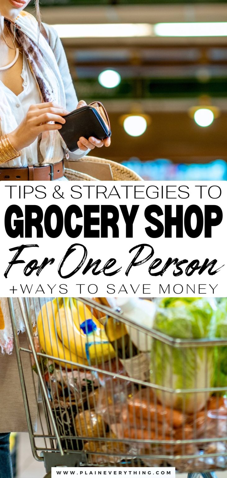 Grocery Shopping for One Person + Ways to Save