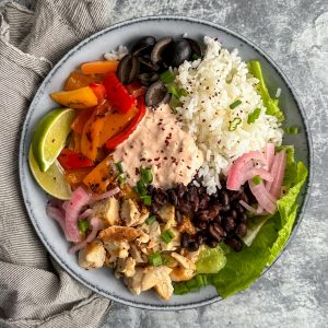 High Protein Chicken Bowls