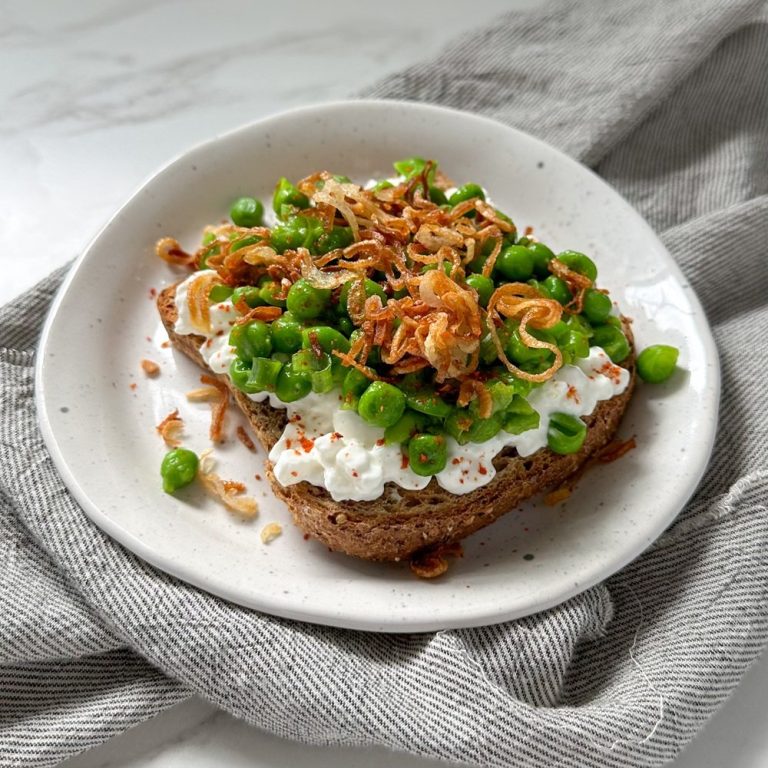 High Protein Cottage Cheese Toast