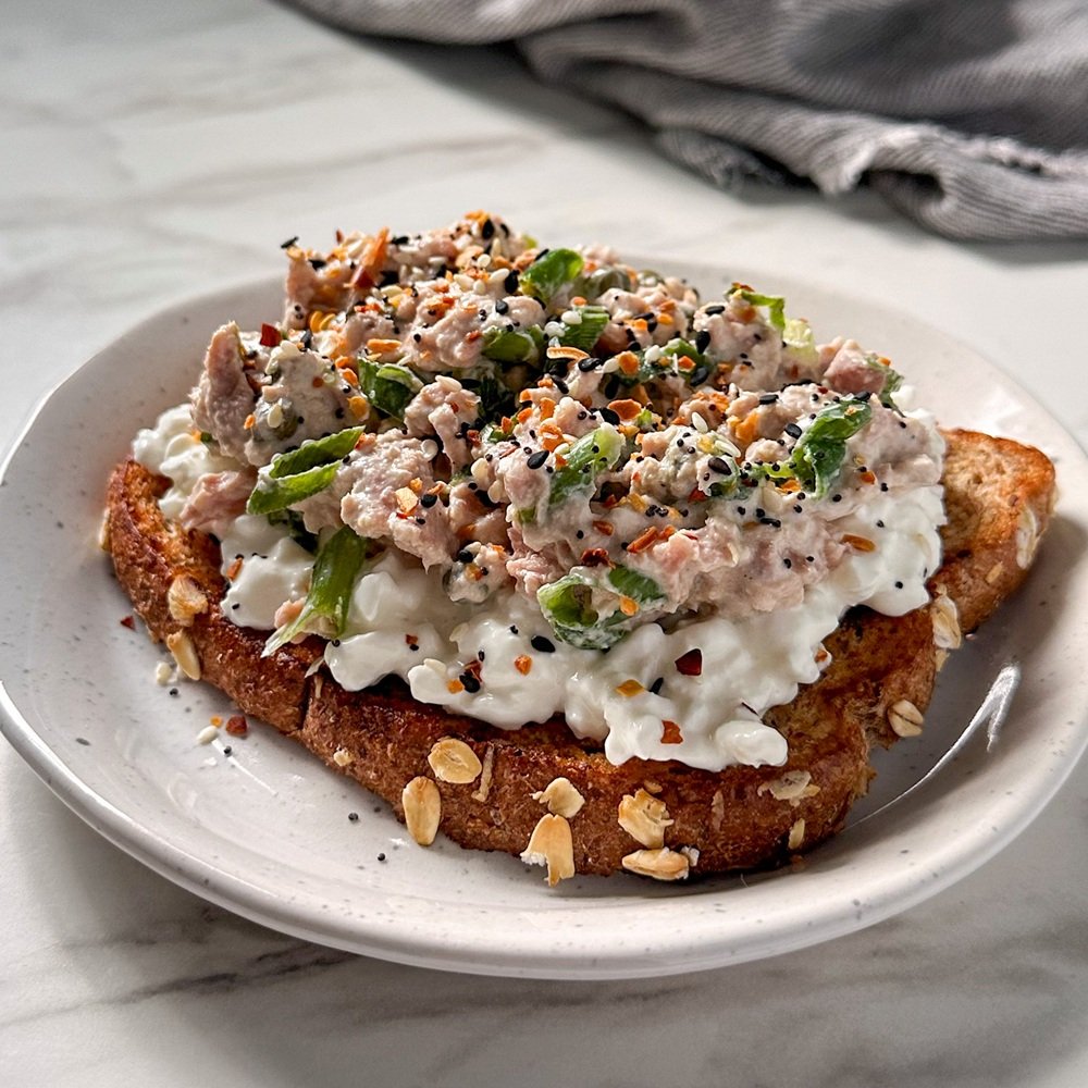 Tuna Salad Cottage Cheese Toast Tuna Salad Cottage Cheese Toast