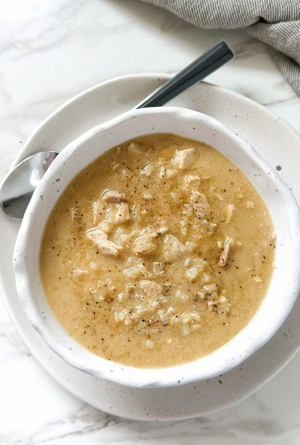 Chicken Rice Congee Soup Recipe