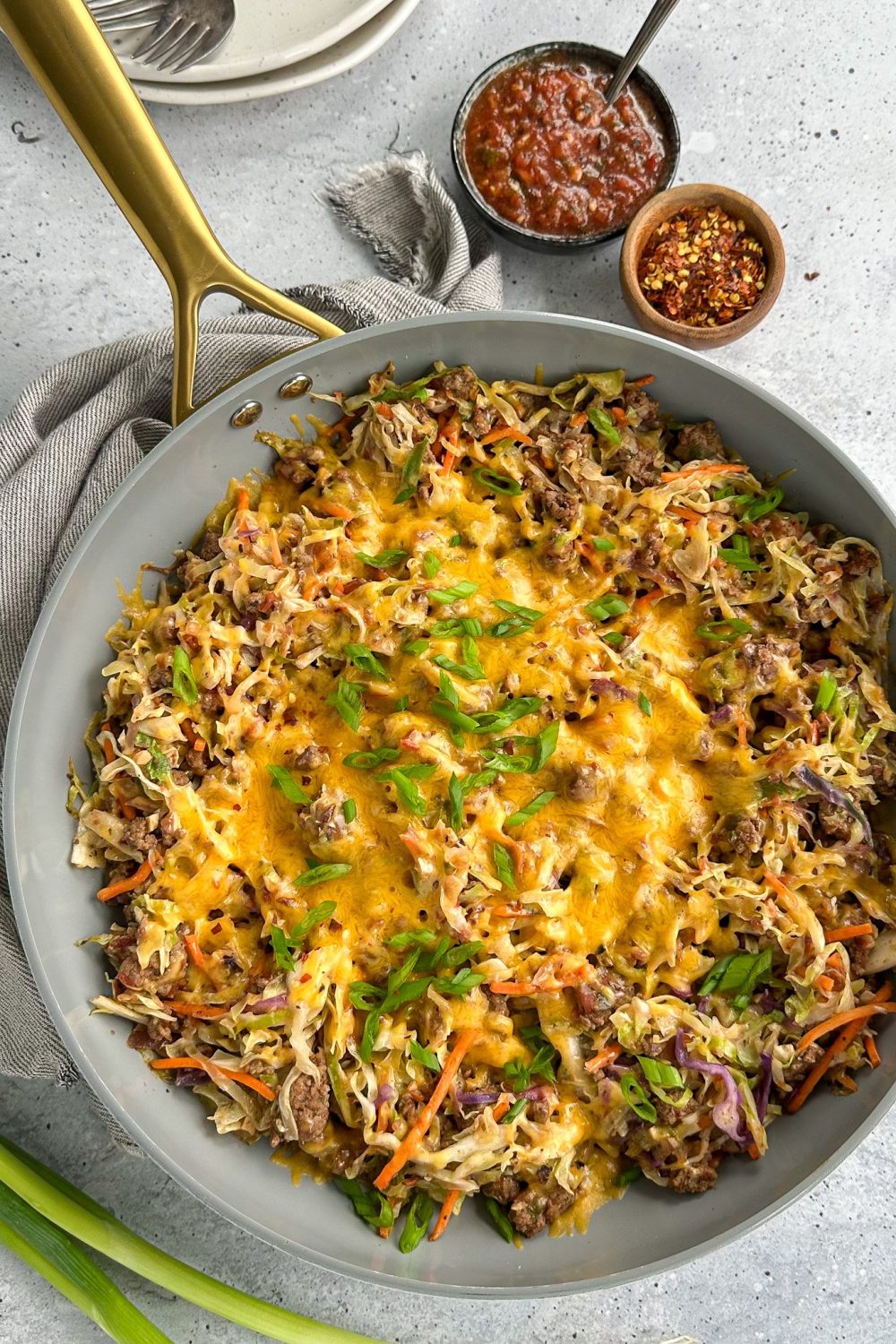 Cabbage And Ground Beef Skillet