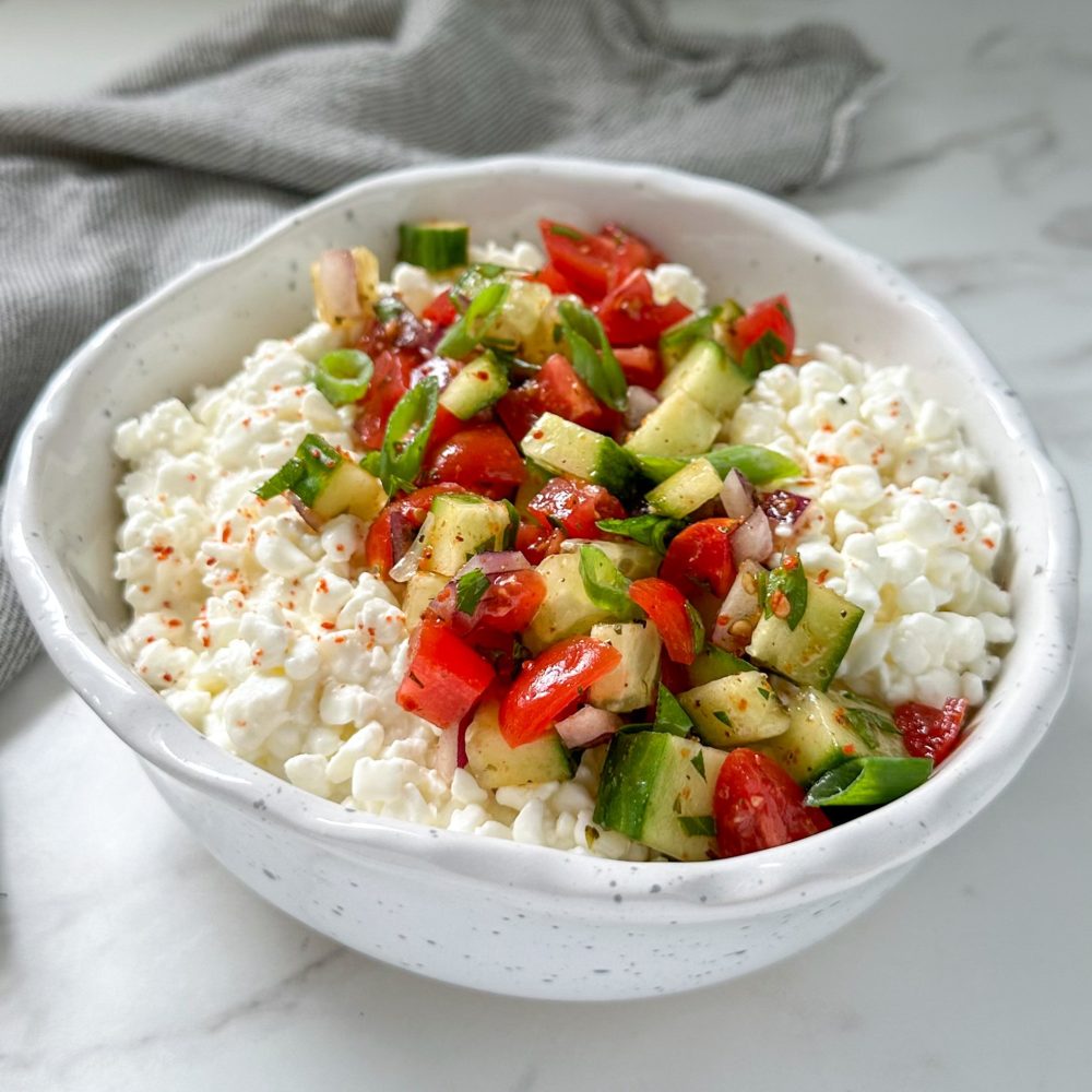 Creamy Tomato Cucumber Salad