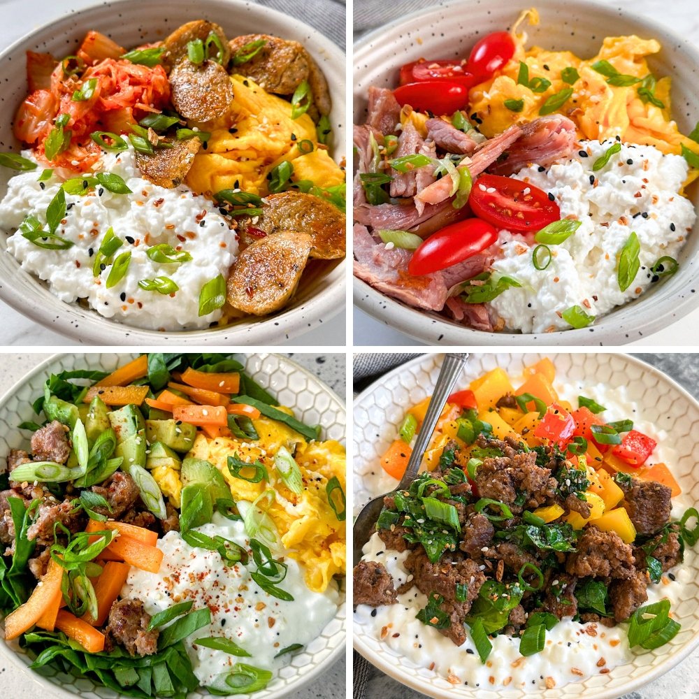 Savory Cottage Cheese Bowls