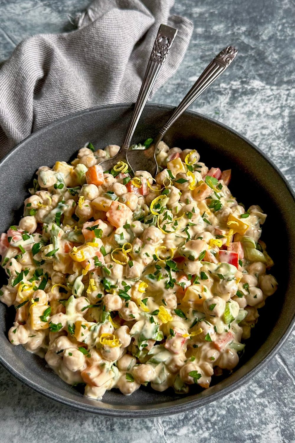 Creamy Chickpea Salad Recipe
