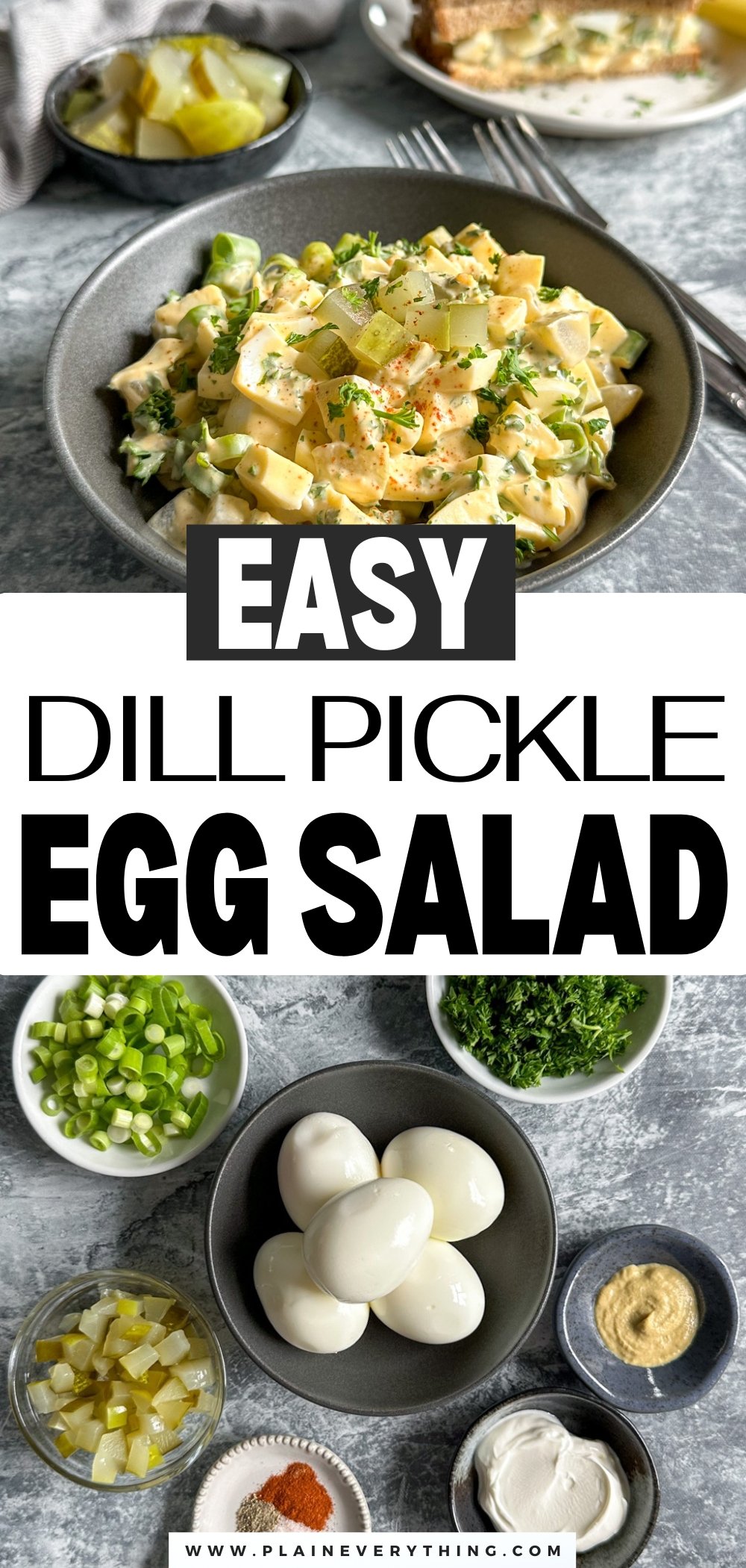 High Protein Pickle Egg Salad Recipe
