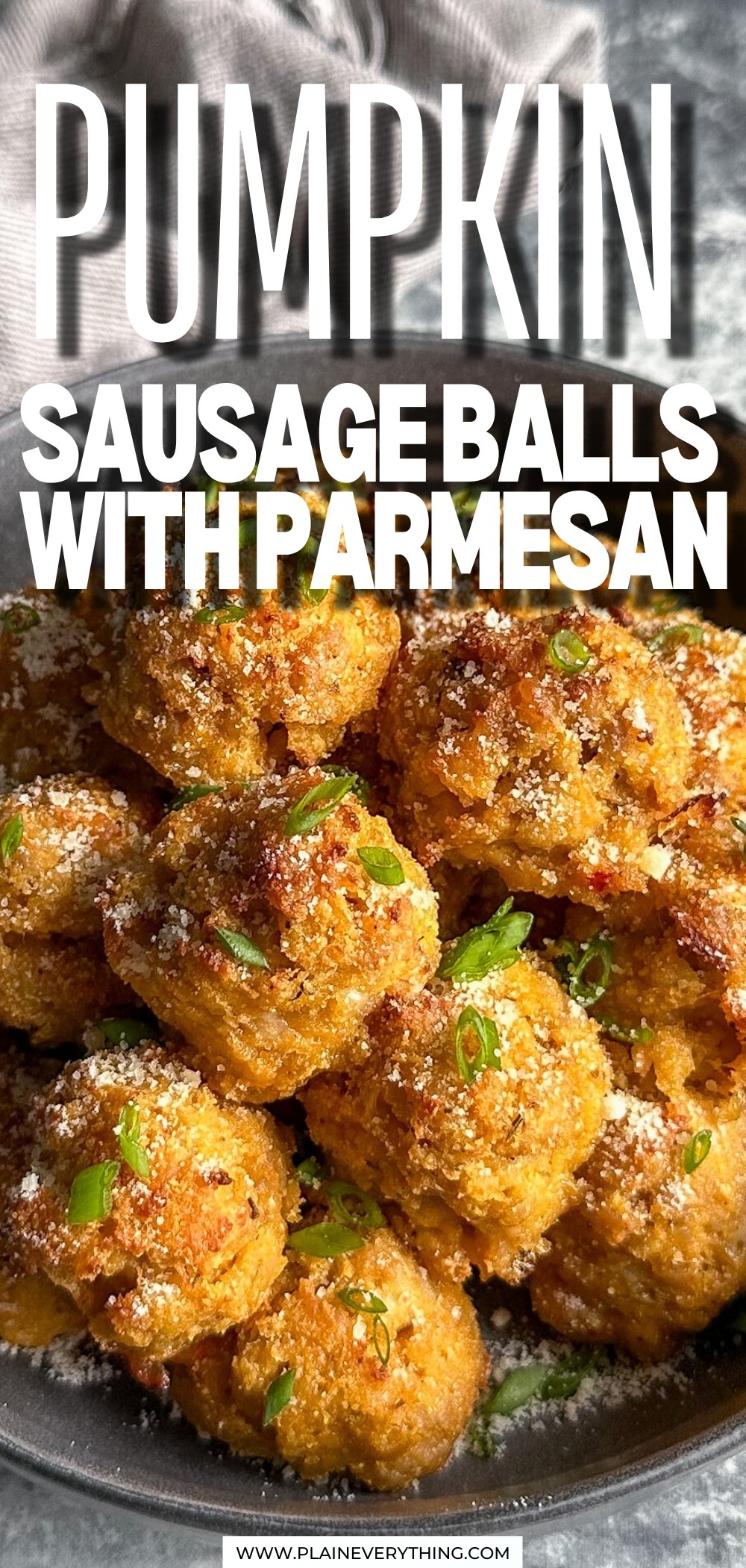 Simple Sausage Balls With Pumpkin & Parmesan
