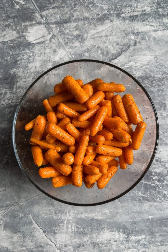 Spiced Carrots Tossed In Dressing