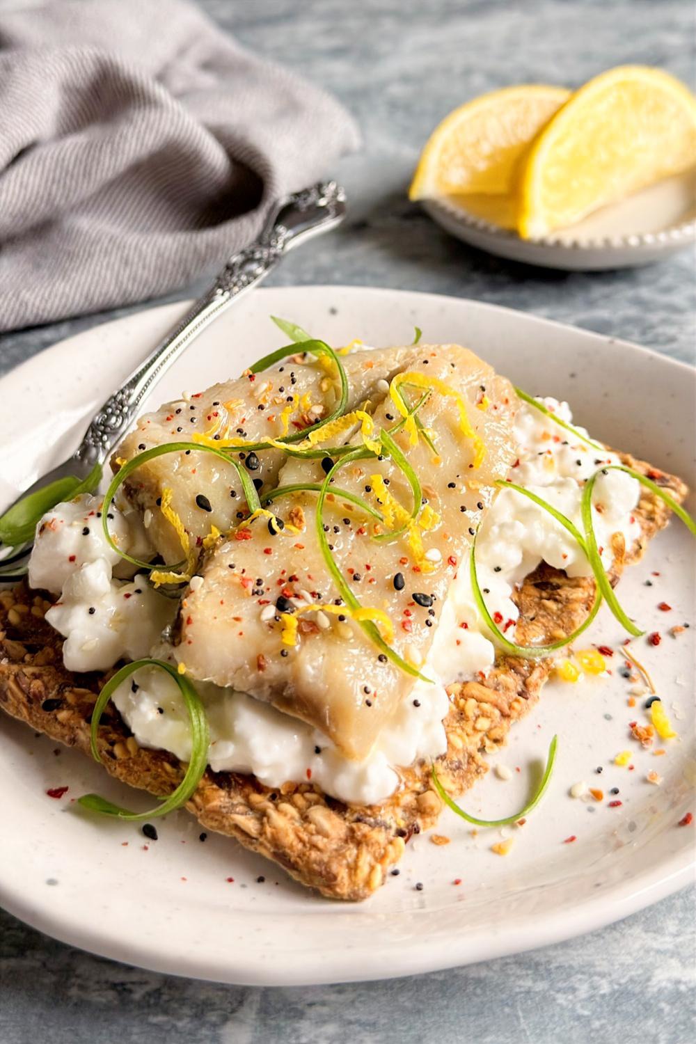 Cottage Cheese Sardine Toast
