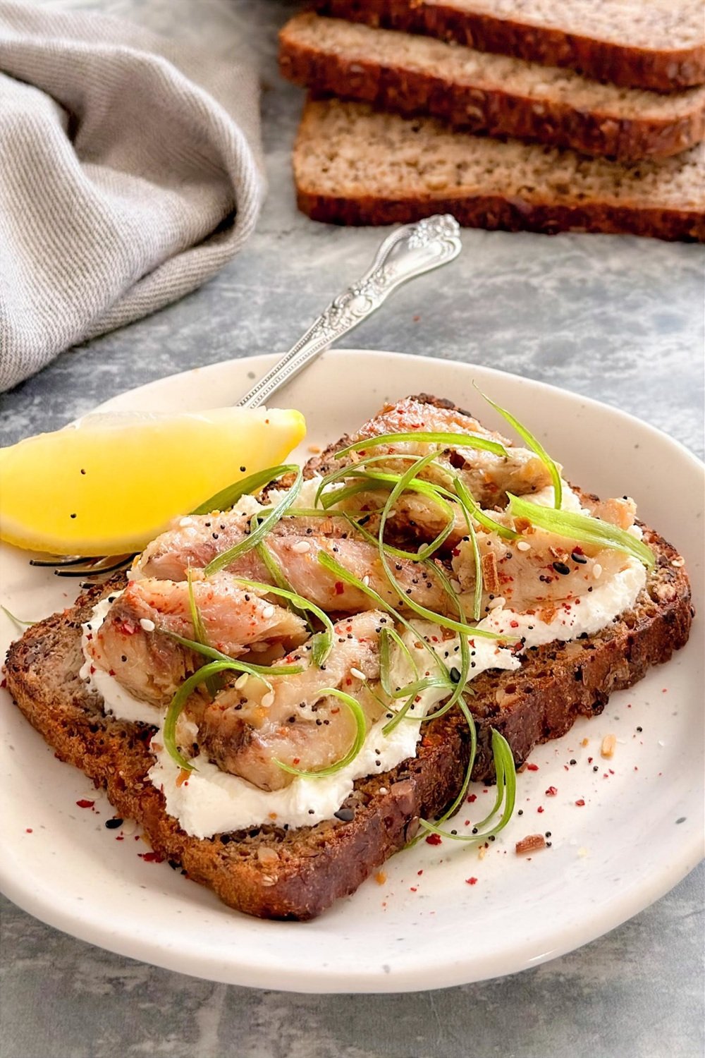 Cream Cheese Sardine Toast