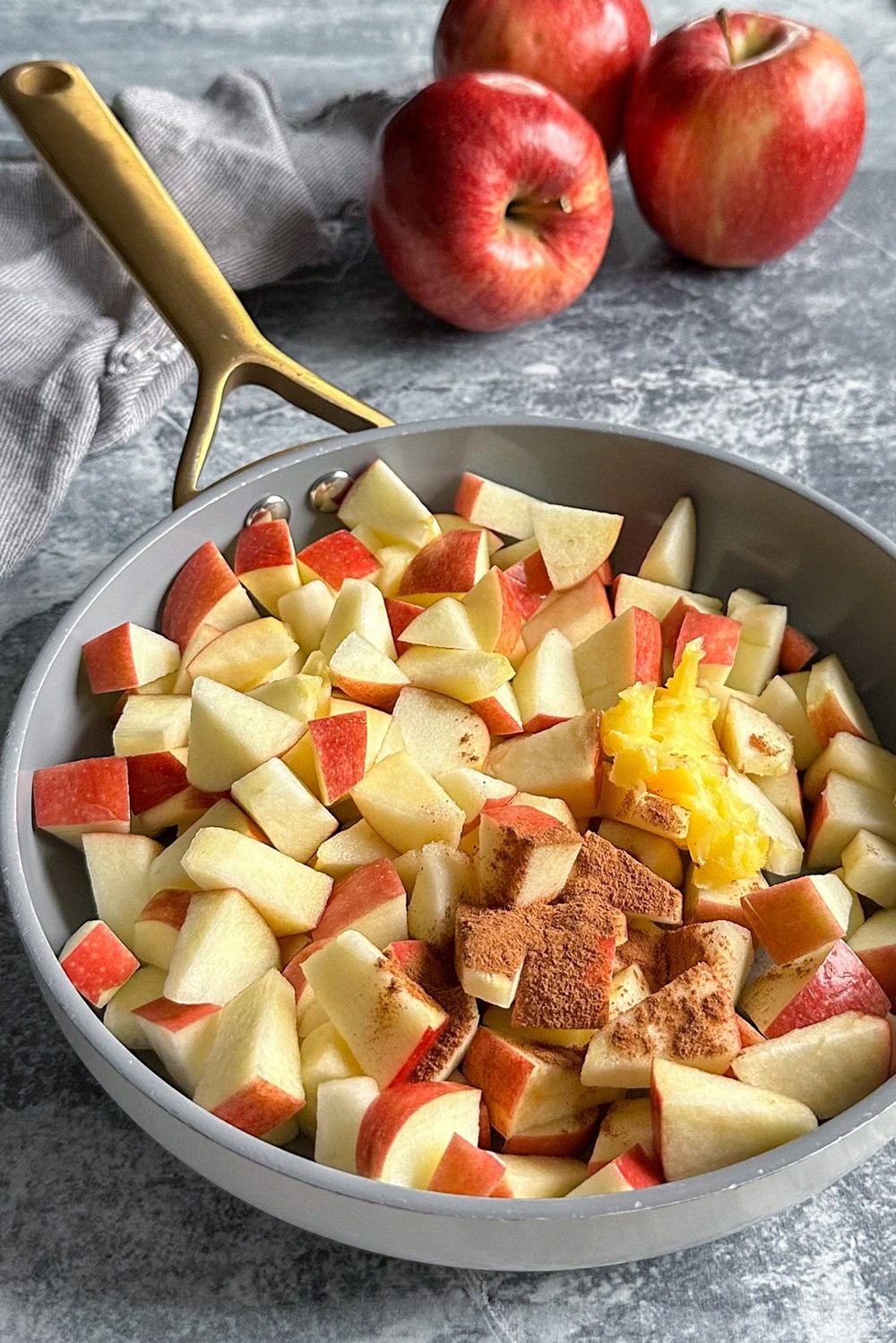 Cooking Fresh Apples On The Stove