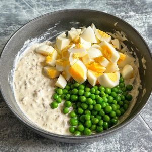 Green Peas Egg Salad