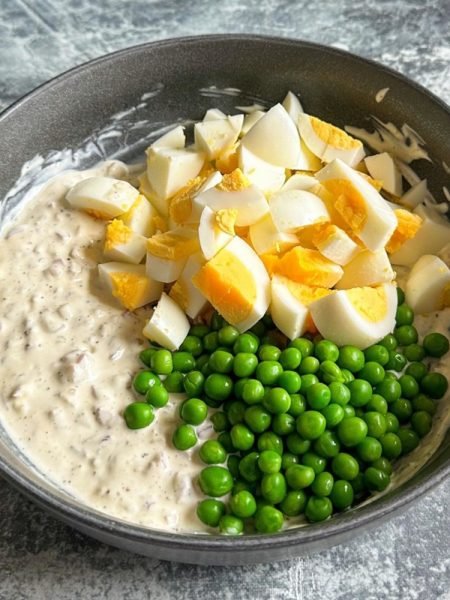 Green Peas Egg Salad