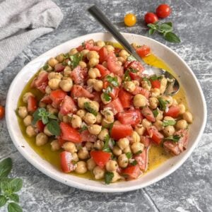Chickpea Tomato Salad