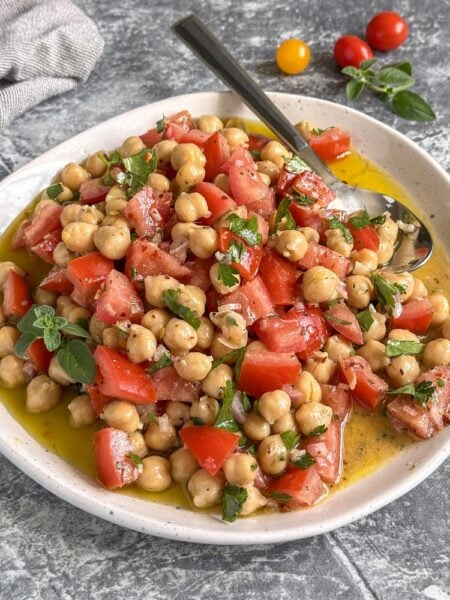 Chickpea Tomato Salad