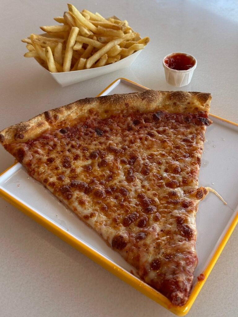 Cheese Pizza at Connections Eatery in Epcot