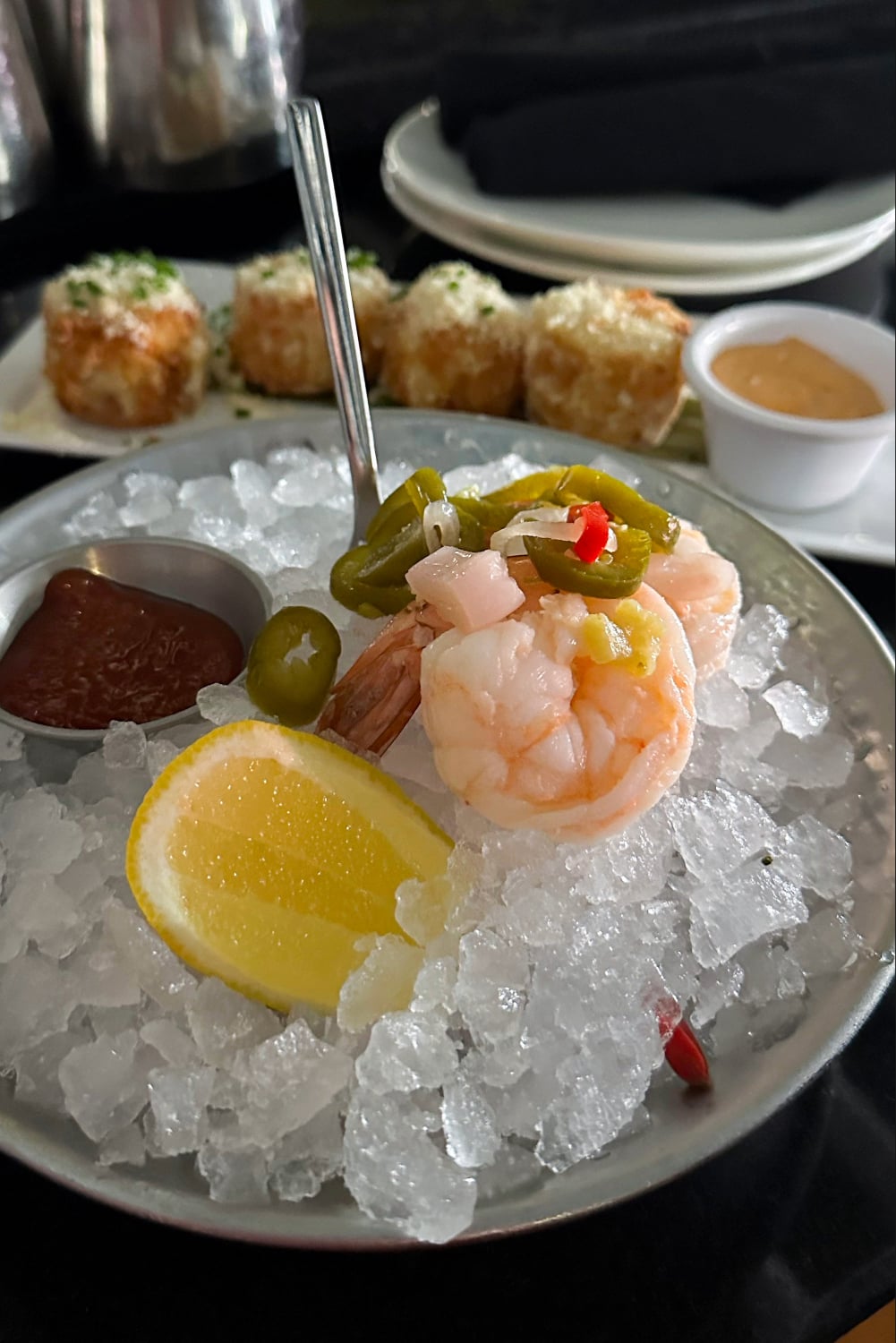 Jalapeรฑo Pickled Shrimp Cocktail at STK