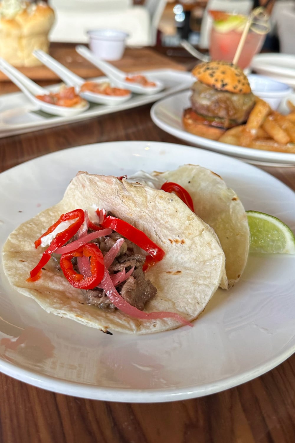 Japanese A5 Wagyu Taco STK Steakhouse