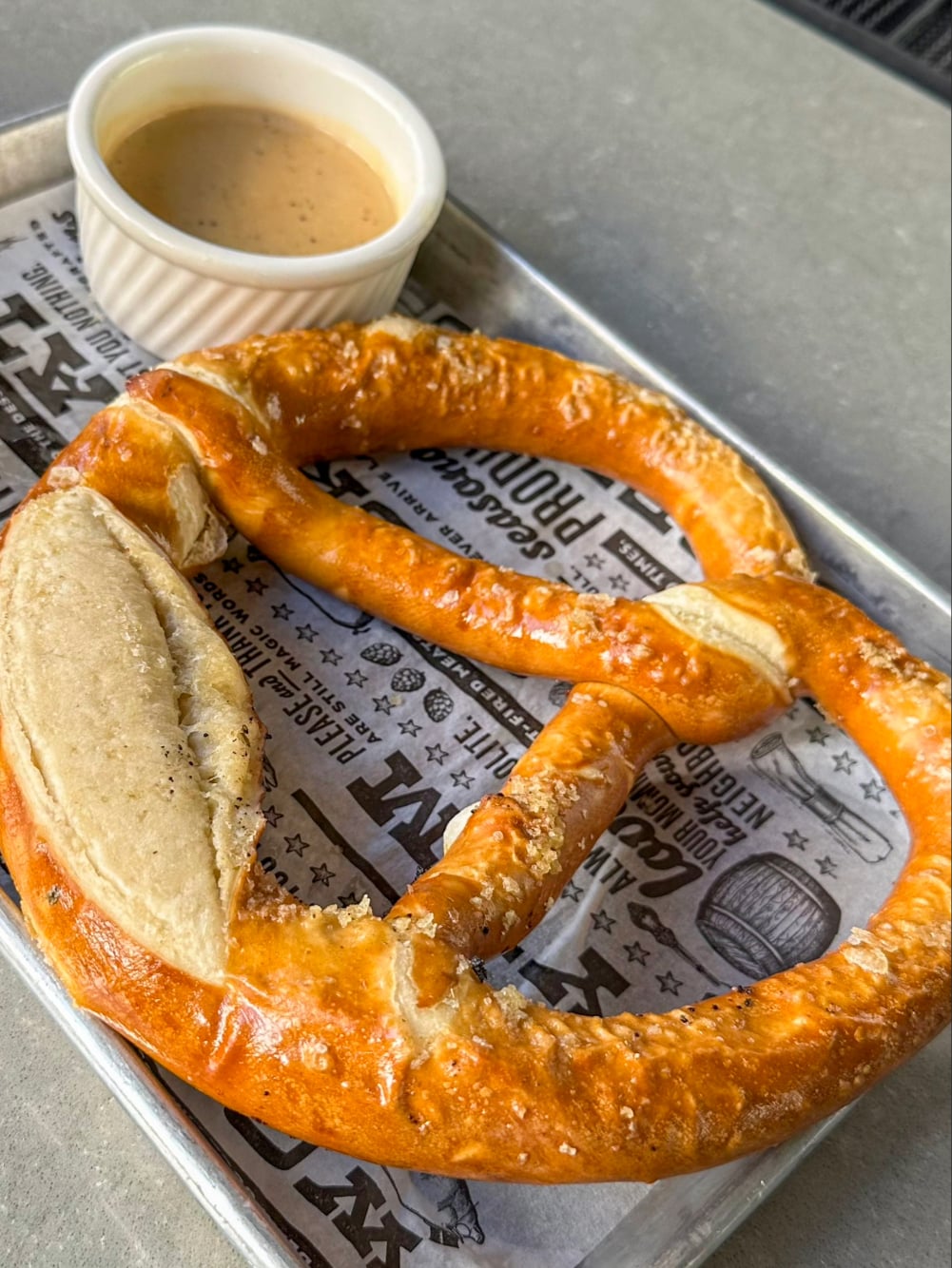Hop Salt Pretzel at The Polite Pig