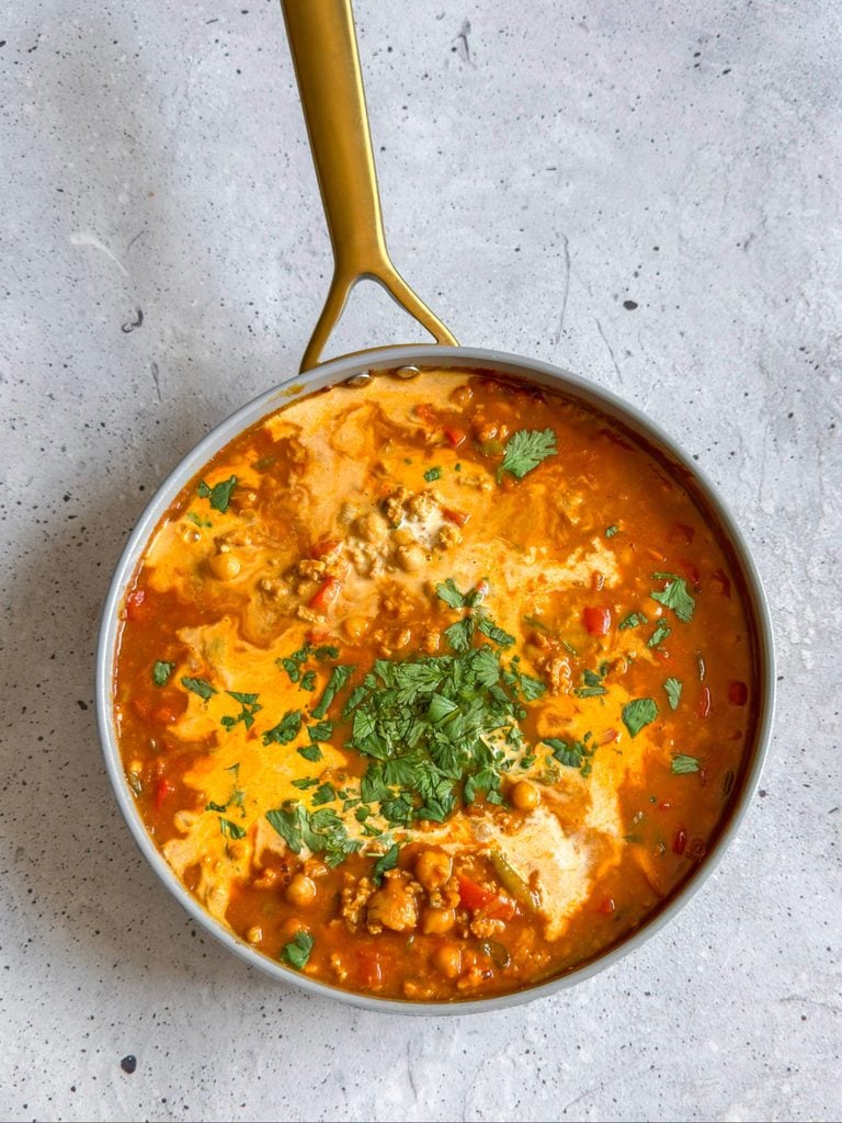 Pumpkin Curry Chicken Cilantro and Cream