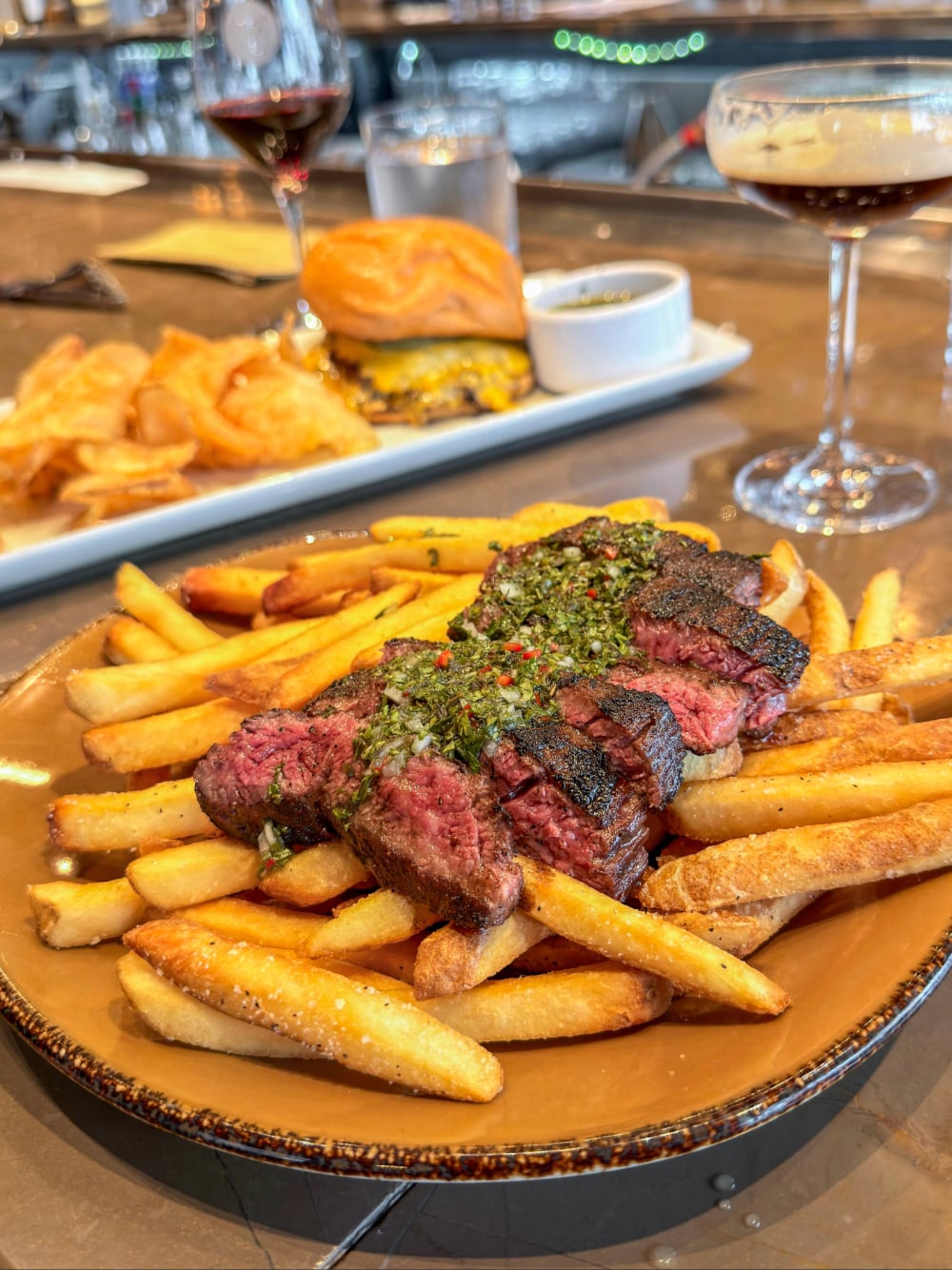 Steak Frites at Wine Bar George Disney Springs