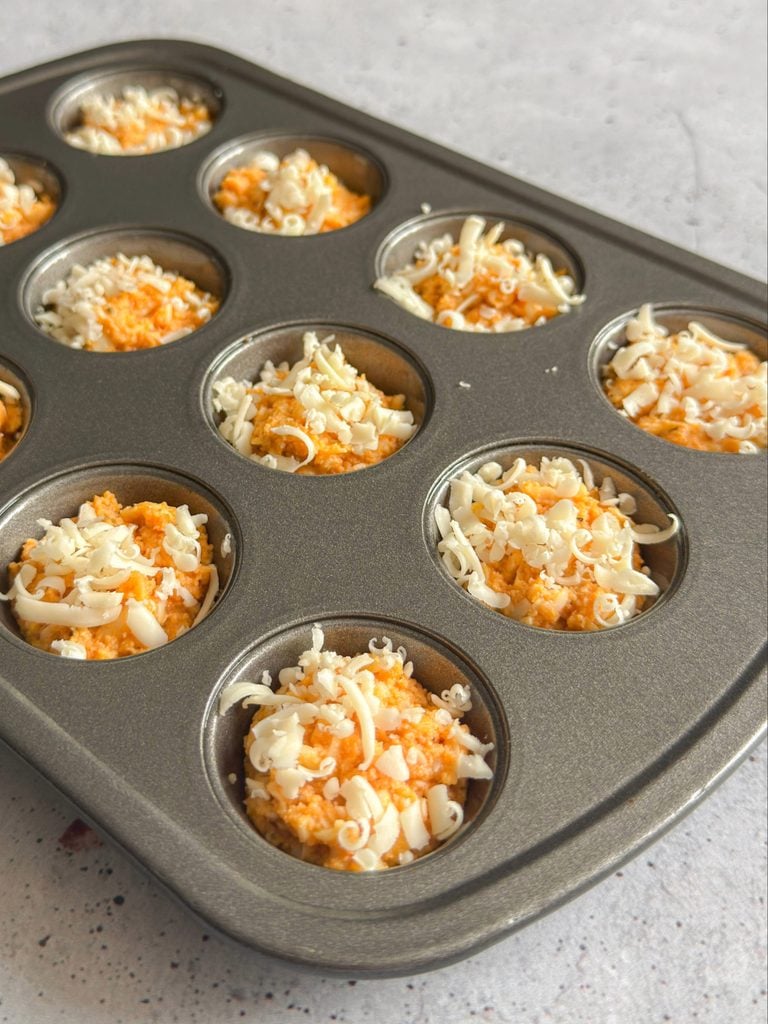 Pumpkin And Cheese In Muffin Tin